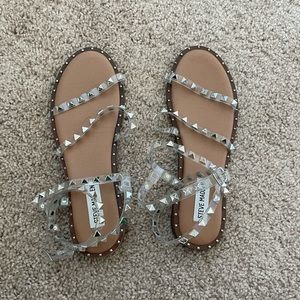 Steve Madden Studded Ankle Wrap Sandals